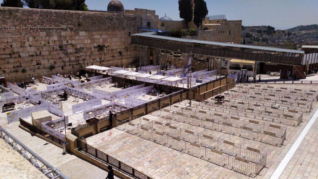 Getting Organized for the Upcoming Shabbat at the Western Wall